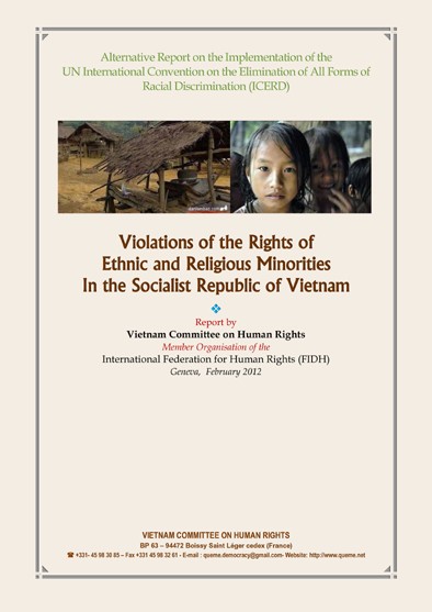VCHR Alternative Report on CERD 2012