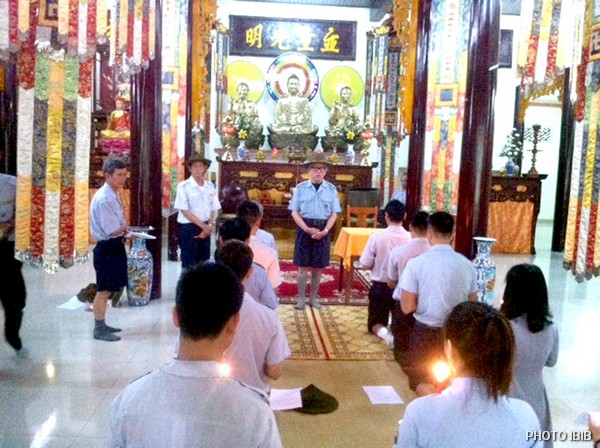 Lễ Thọ cấp tại Chánh điệm Tu viện Long Quang, Huế