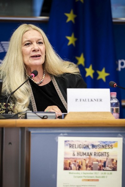 Penelope Faulkner, member of EPRID’s Board of Coordinators and Vice-President of VCHR – Photo © European Union 2017