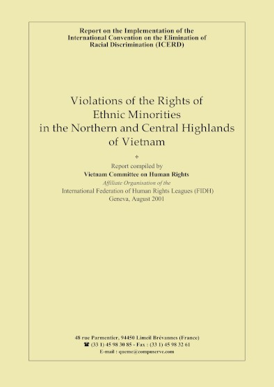 VCHR Alternative Report on CERD (2001)